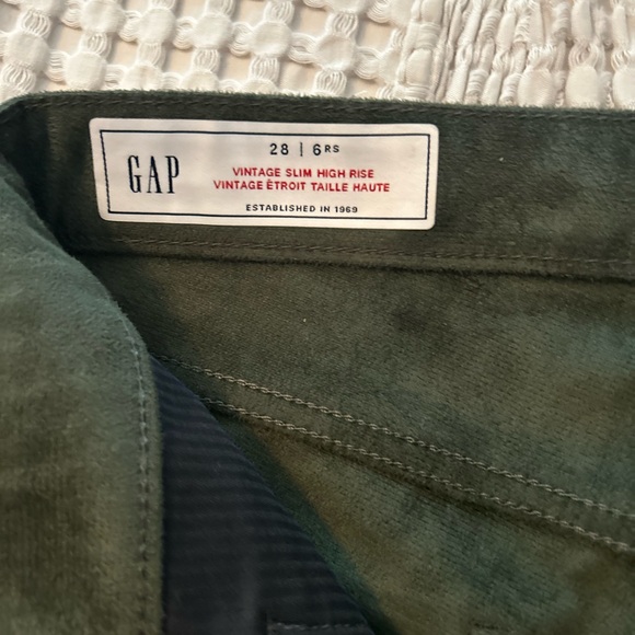 Gap faux leather olive pants - Picture 3 of 3